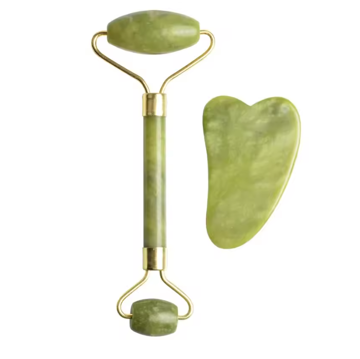 Facial Jade Massage Roller Set